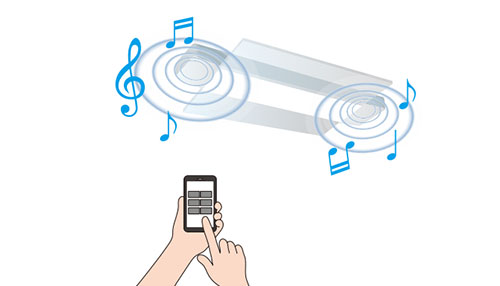 スマホ対応のLED照明器具